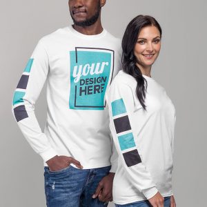 Your Printed Design – Men's & Women's Long Sleeve Shirt | American Apparel 2007